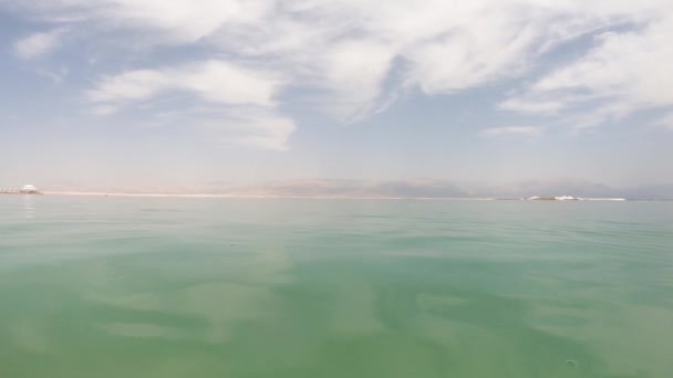 Dode Zee Zoute Wateren Israël — Stockvideo