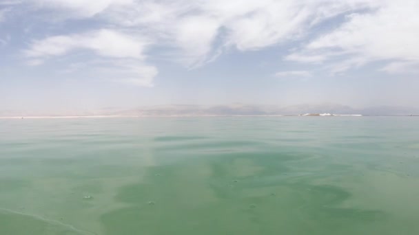 Dode Zee Zoute Wateren Israël — Stockvideo