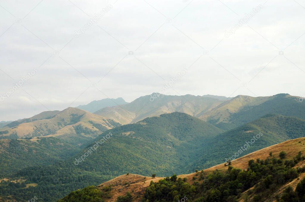 Mountains in Nagorno Karabakh, Artsakh. After Soviet Union collapsed the disputed territory is subject of war between Armenia and Azerbaijan 