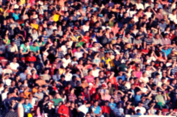 Multidão Turva Espectadores Estádio — Fotografia de Stock