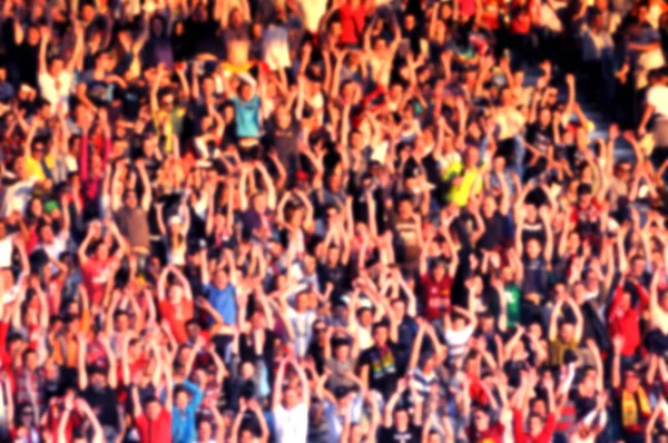 Folla Offuscata Spettatori Uno Stadio — Foto Stock