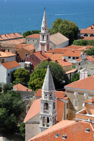 Letecký pohled na zadar, Chorvatsko — Stock fotografie