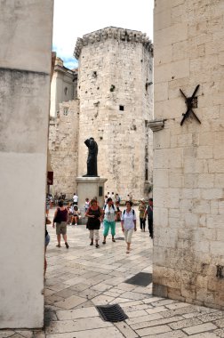 split, Hırvatistan eski şehirde (stari grad)