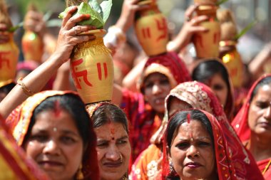 Hindu women in Nepal clipart