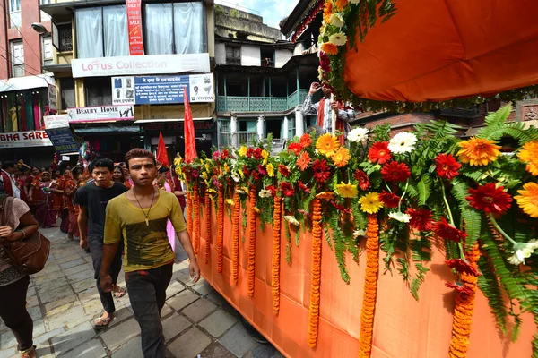 Celebrazione indù in Nepal — Foto Stock