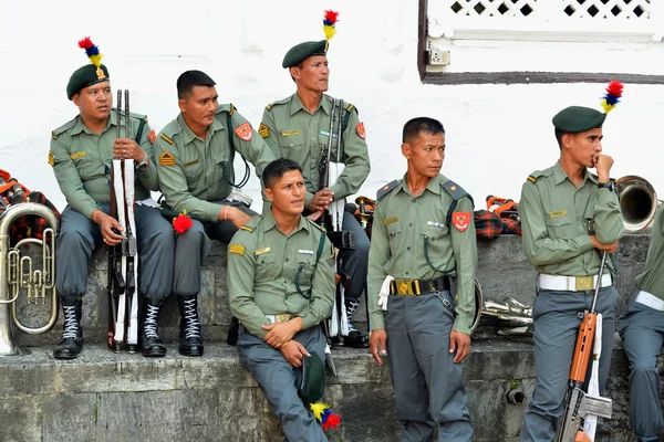 Nepalese soldiers — Stock Photo, Image