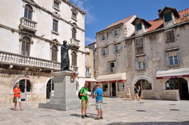 turistler şehir Split, Hırvatistan