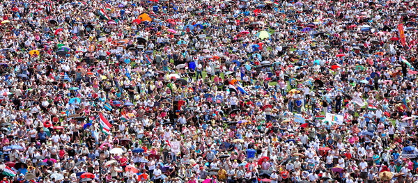 Crowd of people background