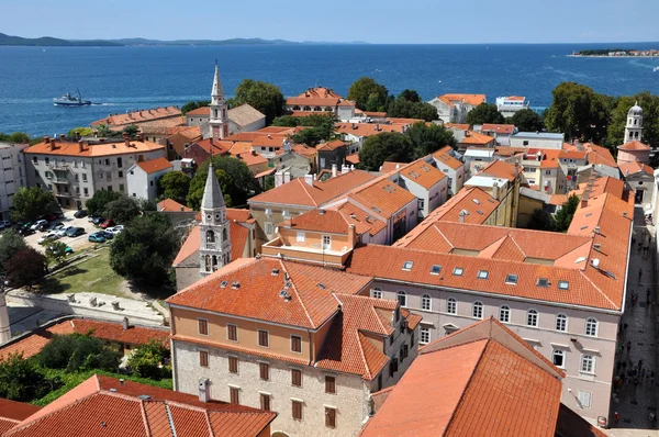 Flygfoto över zadar, Kroatien — Stockfoto