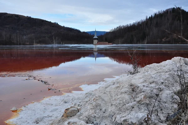 Industrial mining waste water — Stock Photo, Image