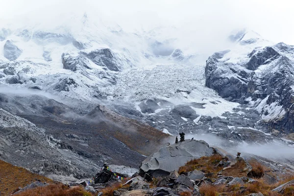 Annapurna Circuit in The Himalaya mountains, Nepal — Stock Photo, Image