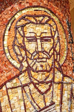 Saint Mark havari bir sütunda mozaiği 