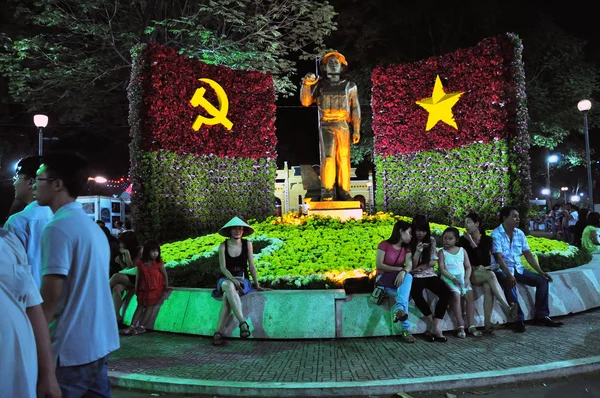 Tet Çin ay yeni yıl kutlama Ho Chi Minh, Vietnam — Stok fotoğraf