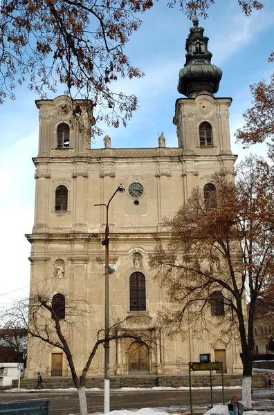 Armenian Catholic church in Dumbraveni, Romania — Stock Photo, Image