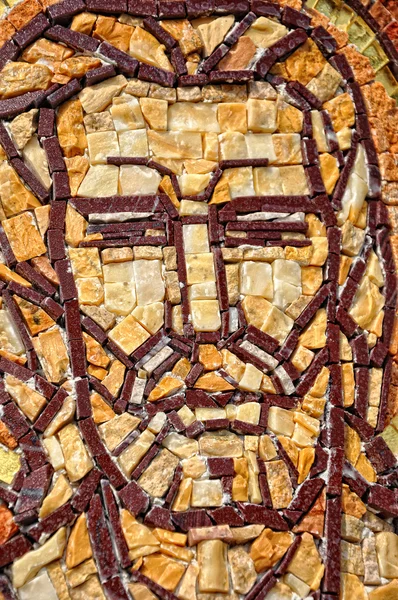 Mosaic of Saint Mark apostle on a column — Stock Photo, Image