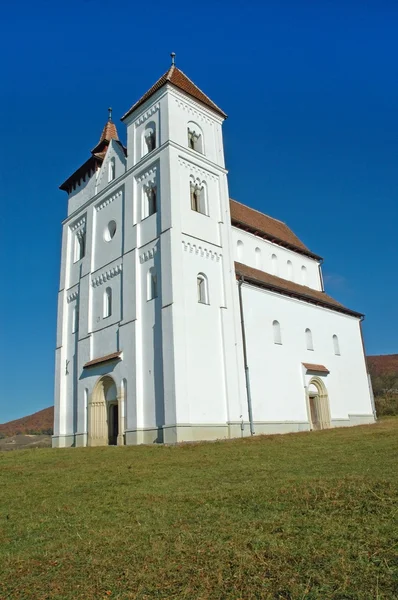 Románský styl evangelický kostel — Stock fotografie