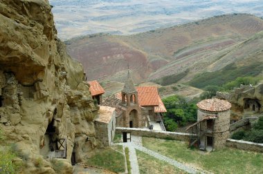 David Gareja cave monastery complex. Kakheti. Georgia. clipart