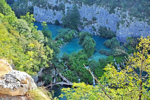 Şelalenin plitvice Milli Parkı, Hırvatistan — Stok fotoğraf