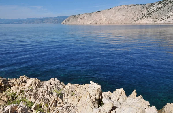 Адріатичне море скелястий берег — стокове фото