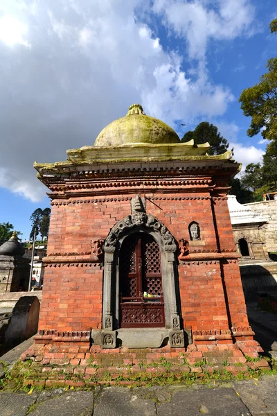 Ljuslykta templet och helgedom i Pashupatinath, Nepal — Stockfoto