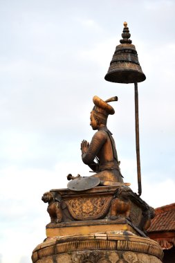 Newari Kral Yoganarendra heykeli pirinç şimdi afte yok