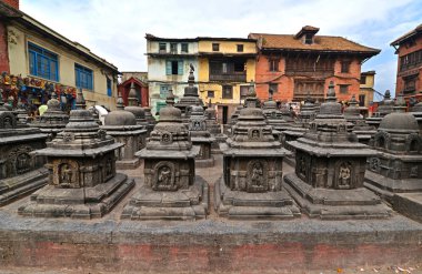 Swayambhunath, Nepal antik heykeller. Şimdi sonra yok