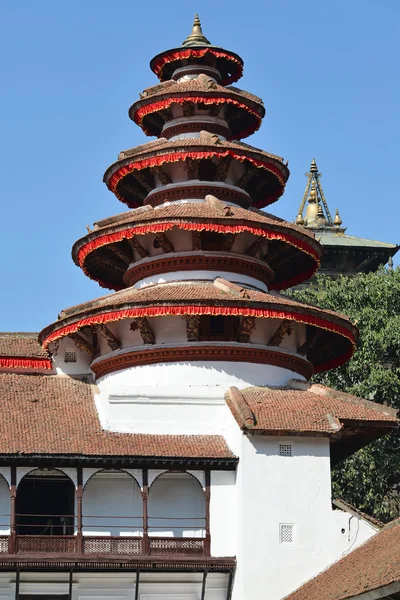 Nepali architecture in the Royal Palace, Kathmandu — Stock Photo, Image
