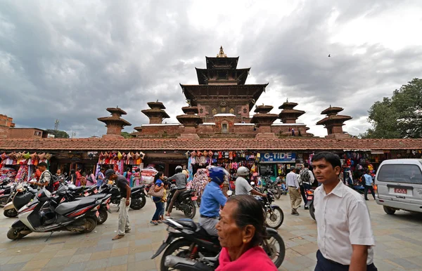 Katmandu Unesco binalar deprem, Nepal önce — Stok fotoğraf