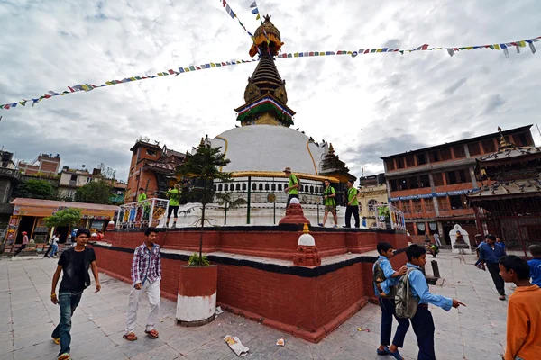 Katmandú Edificios de la Unesco antes del terremoto, Nepal —  Fotos de Stock