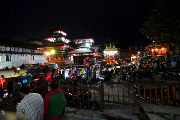 Katmandu Unesco épületek, mielőtt a földrengés, Nepál — Stock Fotó