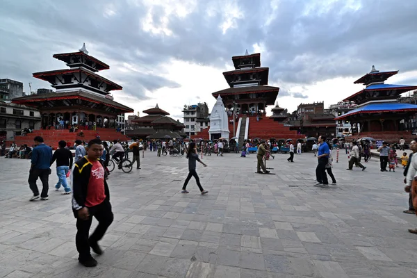 Katmandu Unesco binalar deprem, Nepal önce — Stok fotoğraf