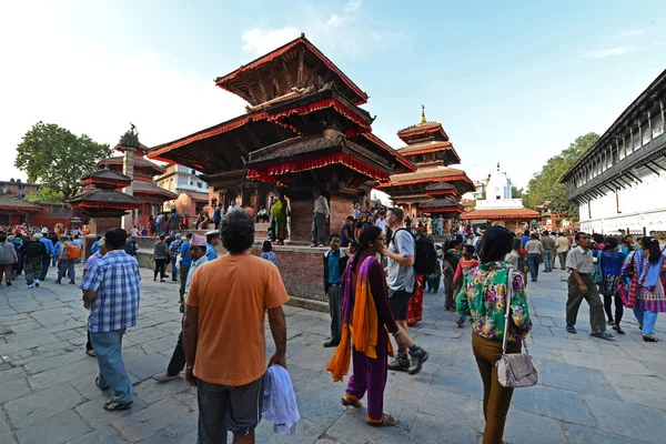 Kathmandu Unesco buildings before the earthquake, Nepal — Stock Photo, Image