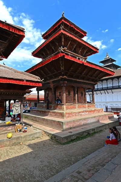 Katmandu Unesco binalar deprem, Nepal önce — Stok fotoğraf