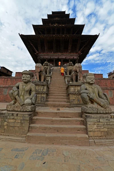 UNESCO miras mimarisi Bhaktapur, Katmandu, Nepal — Stok fotoğraf