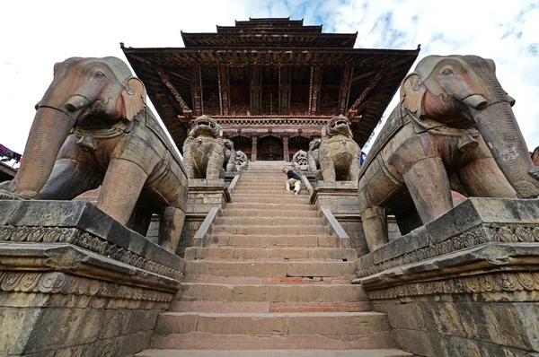 Architektura dziedzictwa UNESCO Bhaktapur, Kathmandu, Nepal — Zdjęcie stockowe