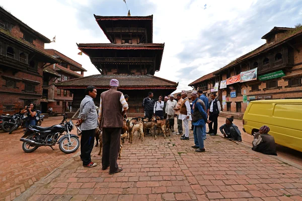 UNESCO dědictví architektura Bhaktapur, Kathmandu, Nepál — Stock fotografie