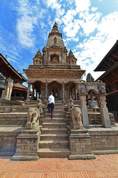 UNESCO Világörökség építészeti Bhaktapur, Katmandu, Nepál — Stock Fotó
