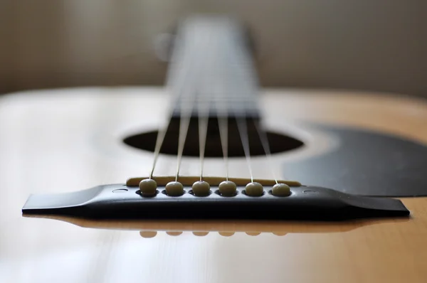 Détail de guitare classique avec faible profondeur de champ — Photo