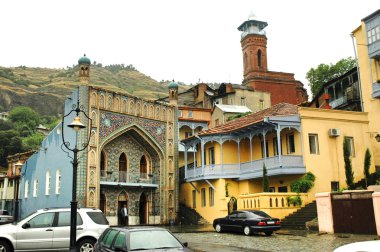 Abanotubani alan, Geo eski kasaba Tiflis mimarisi