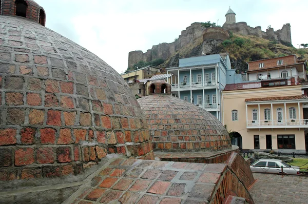 Città Vecchia di Tbilisi in zona Abanotubani, Georgia — Foto Stock