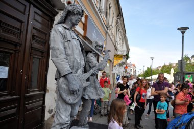 Beeldje Living Statues the World Champions of Living Statues clipart