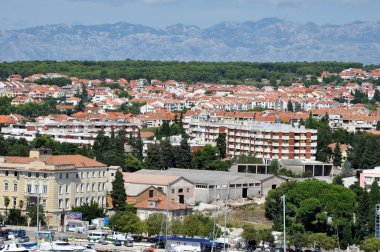 Şehrin zadar, Hırvatistan havadan görünümü