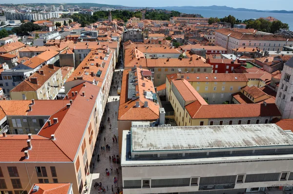 Vista aérea de la ciudad de Zadar, Croacia — Foto de Stock