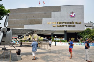 bize Hava Kuvvetleri uçak Savaşı kalıntıları Müzesi'nde. Saigon, vietna