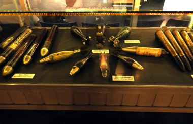 Weapons exhibited in the War Remnants Museum in Saigon, Vietnam clipart