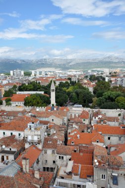 Split, Hırvatistan havadan görünümü