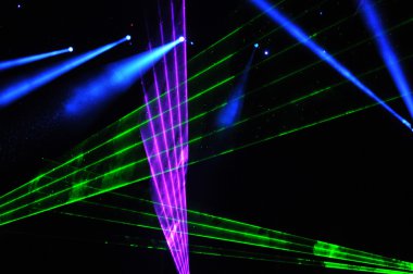 Lazer şovu bir canlı konser