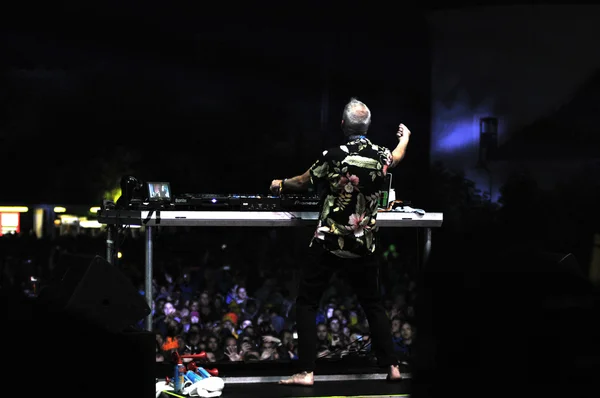 Fatboy Slim realiza um concerto ao vivo — Fotografia de Stock
