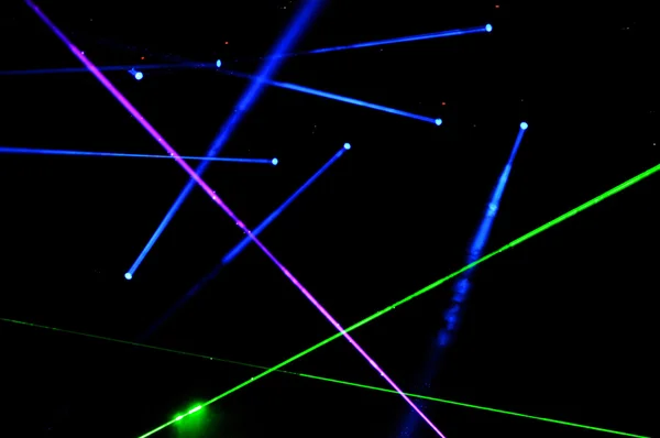 Φώτα στάδιο και laser Εμφάνιση — Φωτογραφία Αρχείου