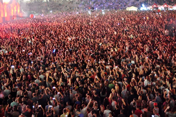 İnsanlar bir canlı konser